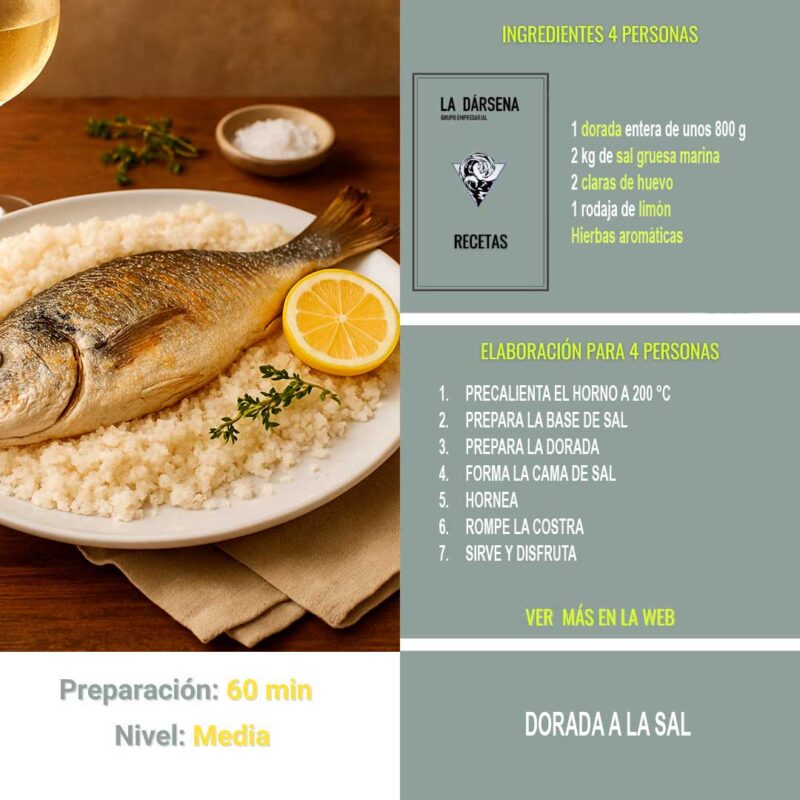 Cómo preparar una dorada a la sal